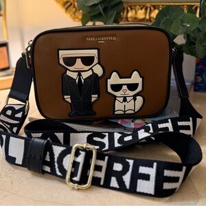 Karl Lagerfeld Paris womens Legacy Maybelle crossbody+ Dust Bag